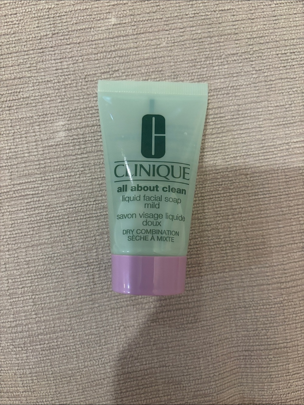 Clinique All About Clean Mild Liquid Facial Soap - Mint Green with Lavender Cap